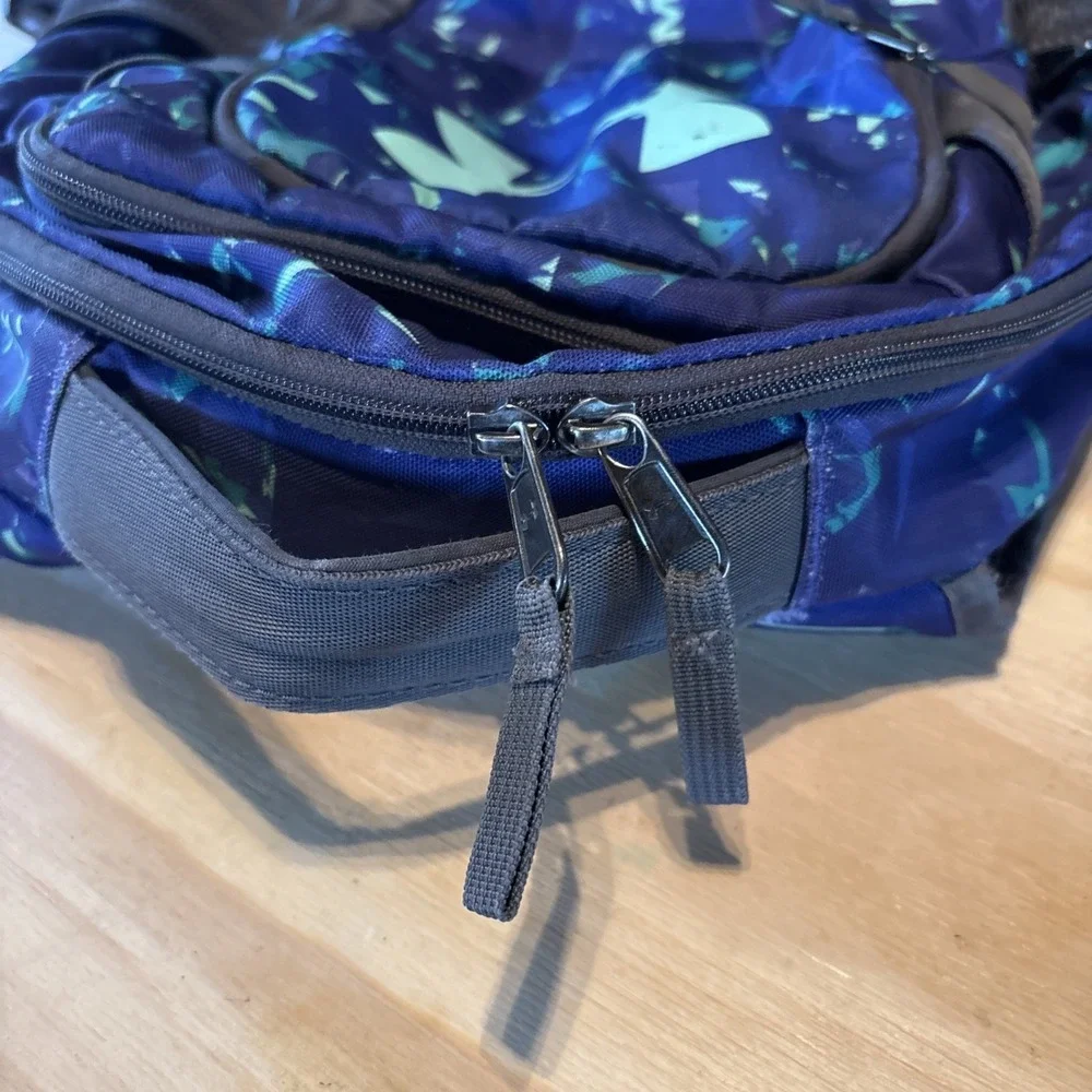 Under Armour Storm Backpack blue Purple School Sports Bag Preowned Very Good